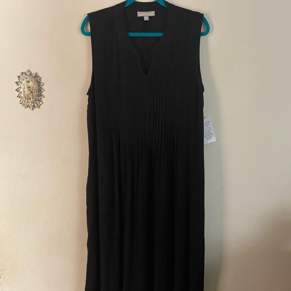 Woman With In Black Dress